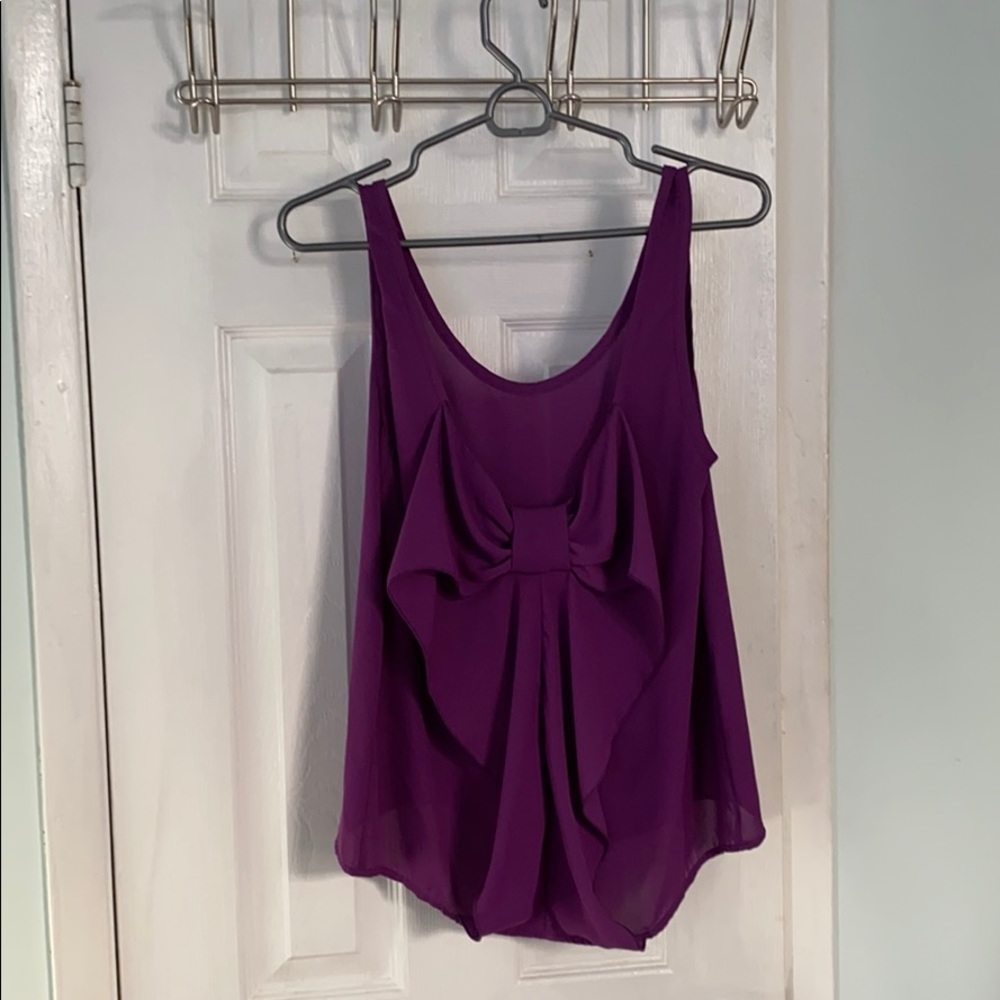 Tank/Blouse with Bow Back